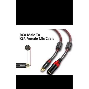 TIMEYES 3M Female RCA to XLR Cable Cord, 10FT RCA Plug to XLR